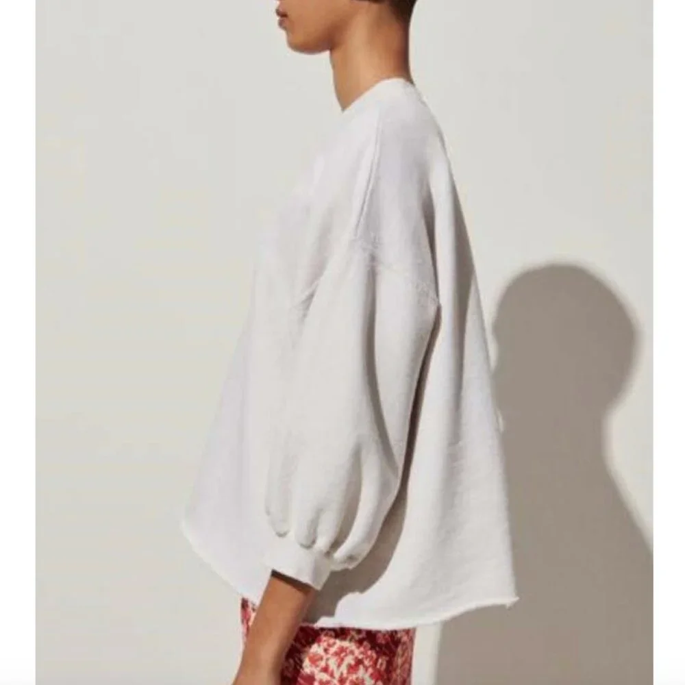 RACHEL COMEY Fond Dirty White Sweatshirt Size XS / S - Picture 2 of 8